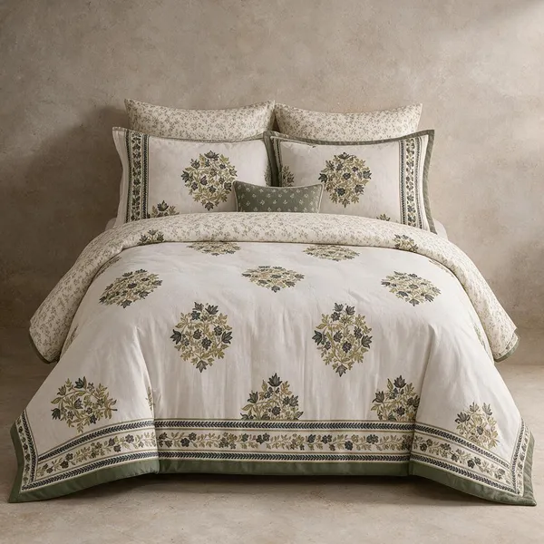 Floral_Printed_Bedding_Set_1_King_Bedsheet_1_Jaipuri_Razai_Quilt_2_Pillow_Covers