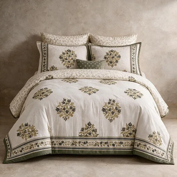 Floral_Printed_Bedding_Set_1_King_Bedsheet_1_Jaipuri_Razai_Quilt_2_Pillow_Covers