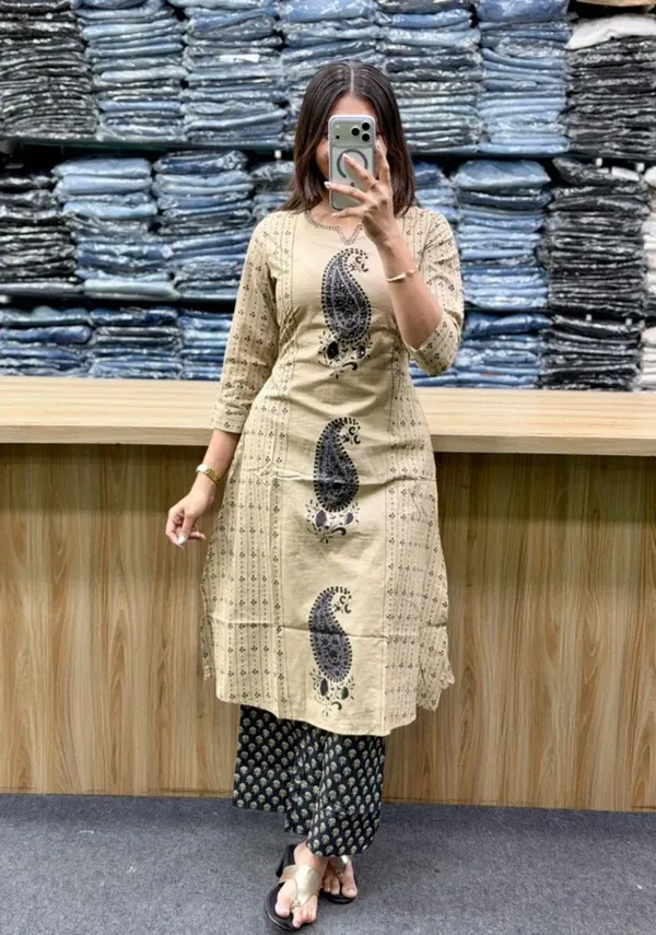 White_Cotton_Straight_Kurta_Pant_Dupatta_Set_For_Women