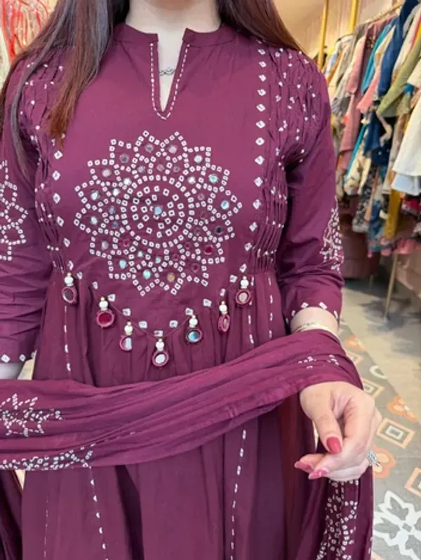 Purple_Cotton_Printed_A-Line_Kurta_Pant_Dupatta_Set_For_Women