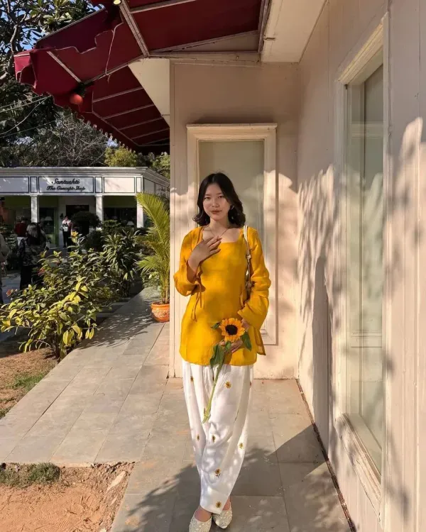 Yellow_Cotton_Straight_Kurta_Farshi_Salwar_Set_For_Women
