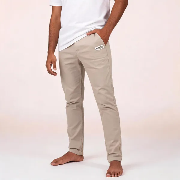 Beige_Cotton_Slim_Fit_Trousers_For_Men