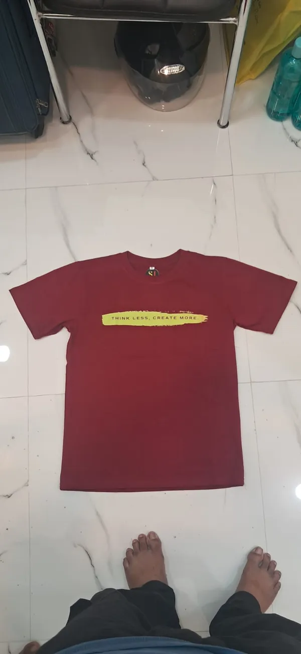 Maroon_Cotton_Regular_Fit_T-Shirt_For_Men