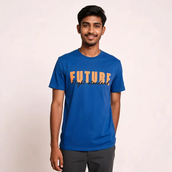 Blue_Cotton_Regular_Fit_Graphic_T-Shirt_For_Men