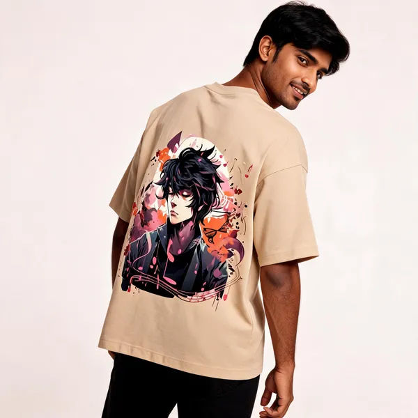 Beige_Cotton_Oversized_Graphic_T-Shirt_For_Men