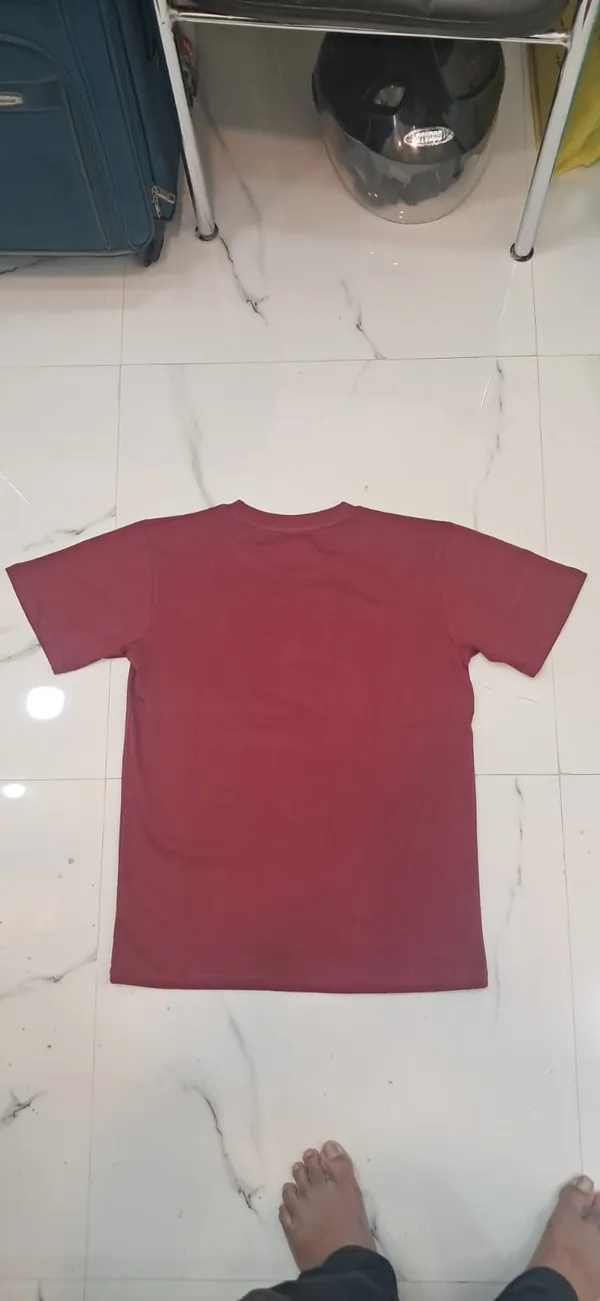 Maroon_Cotton_Regular_Fit_T-Shirt_For_Men