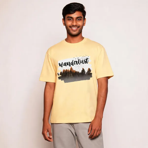 Yellow_Cotton_Relaxed_Fit_Graphic_T-Shirt_For_Men