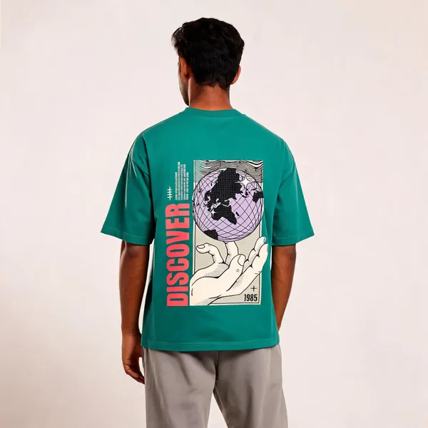 Teal_Cotton_Relaxed_Fit_Graphic_T-Shirt_For_Men
