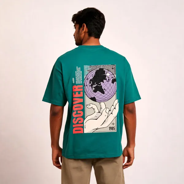 Teal_Cotton_Relaxed_Fit_Graphic_T-Shirt_For_Men