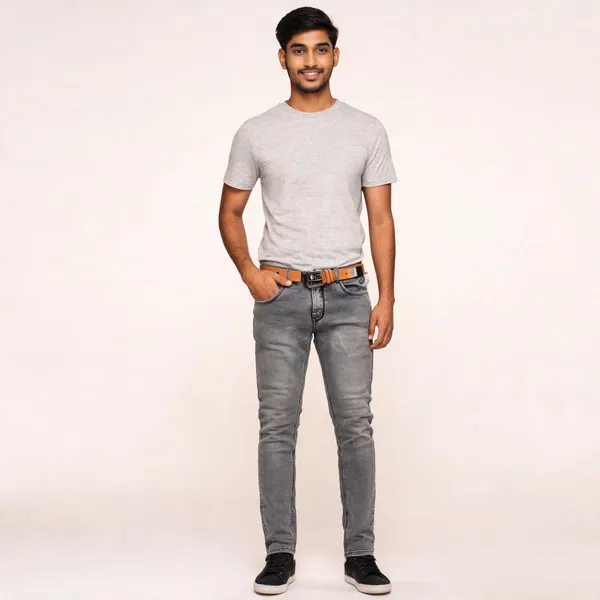 Grey_Denim_Slim_Fit_Jeans_For_Men