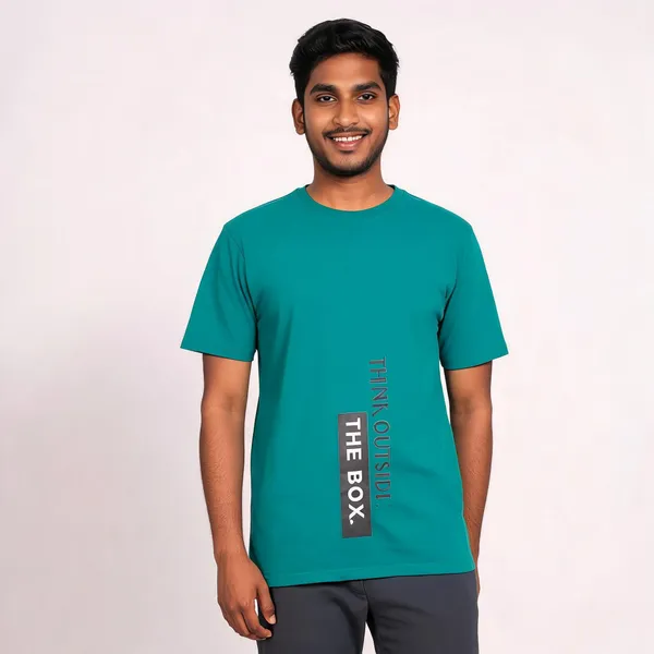 Teal_Cotton_Relaxed_Fit_Graphic_T-Shirt_For_Men