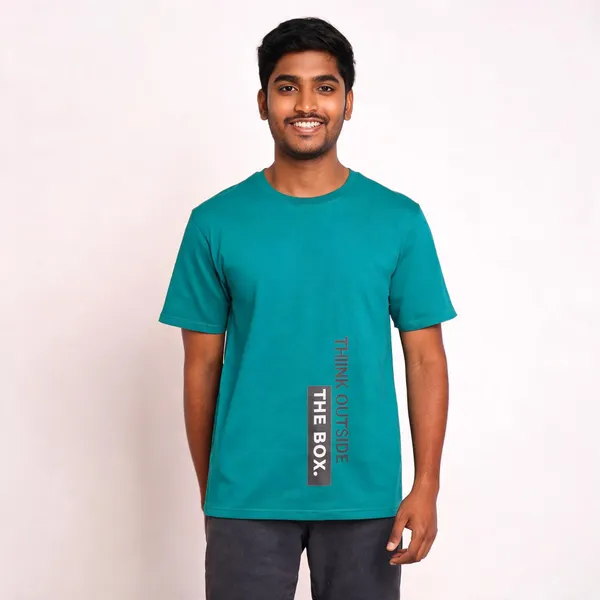 Teal_Cotton_Relaxed_Fit_Graphic_T-Shirt_For_Men