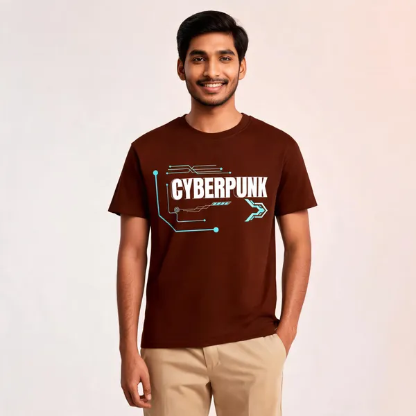 Brown_Cotton_Relaxed_Fit_Graphic_T-Shirt_For_Men