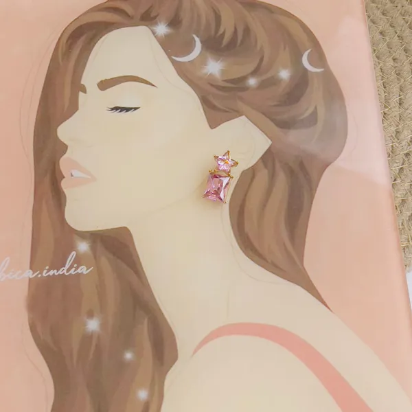 Star_With_Square_Pink_Crystal_Earrings_Default_Title