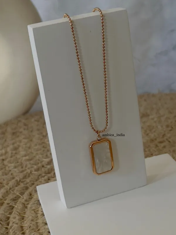 White_Rectangle_Pendant_With_Chain_Default_Title