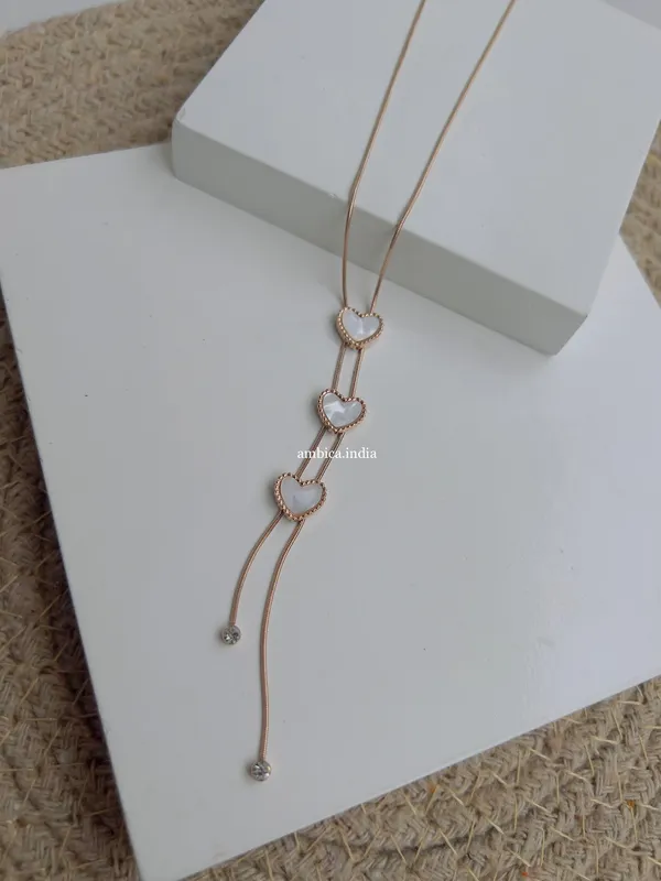 White_Heart_Hanging_Necklace_Default_Title