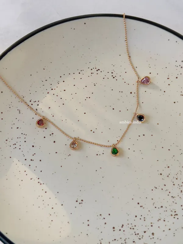 Multicolour_Drop_Necklace_Rose_Gold_Default_Title