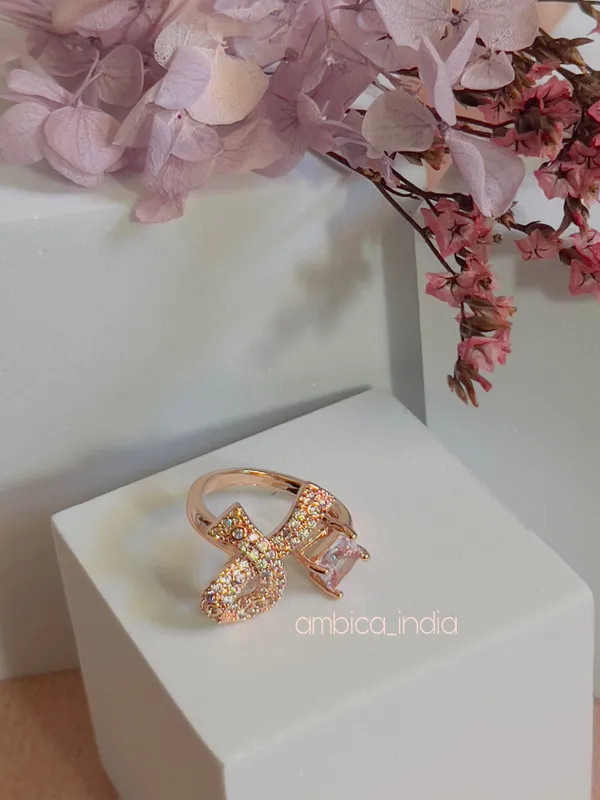 Bow_With_White_Crystal_Adjustable_Ring_Default_Title