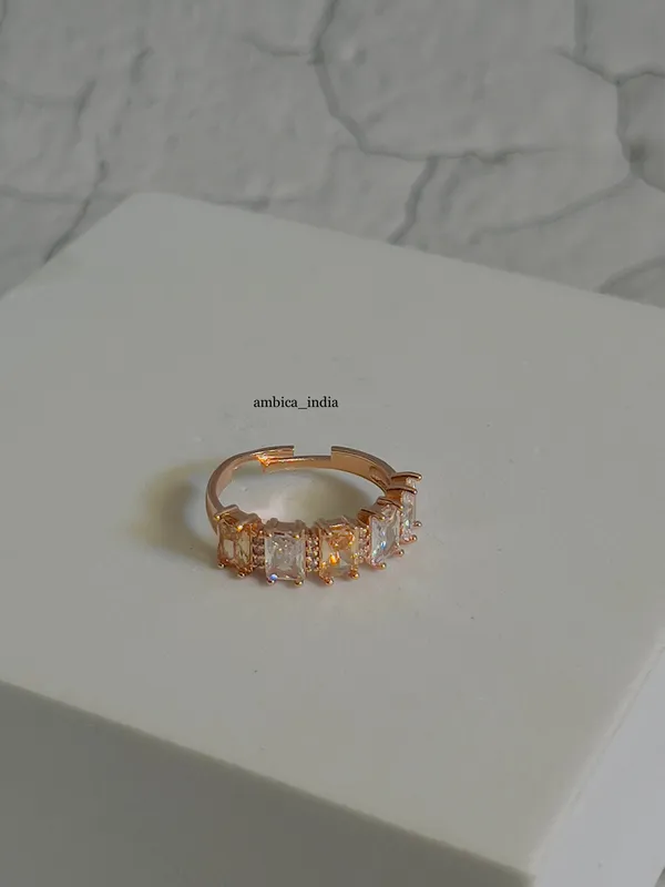 Yellow_With_White_Crystal_Adjustable_Ring_Default_Title