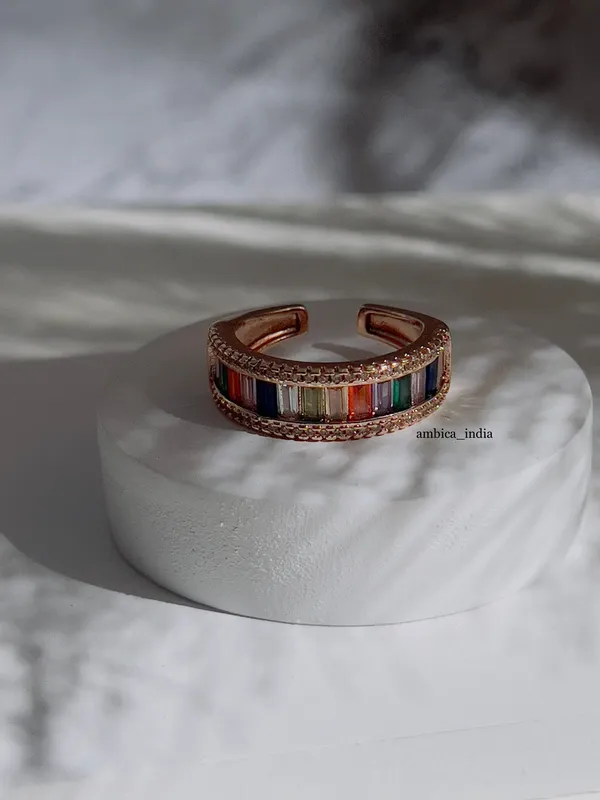Multicolour_Crystal_Band_Adjustable_Ring_Default_Title