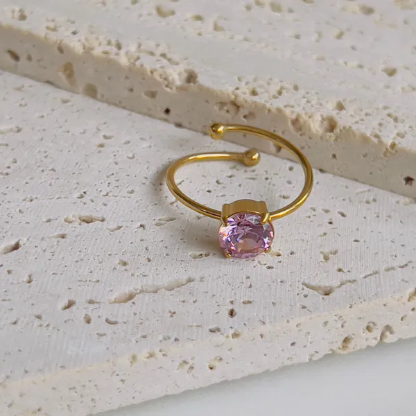 Round_Pink_Crystal_Adjustable_Ring_Default_Title