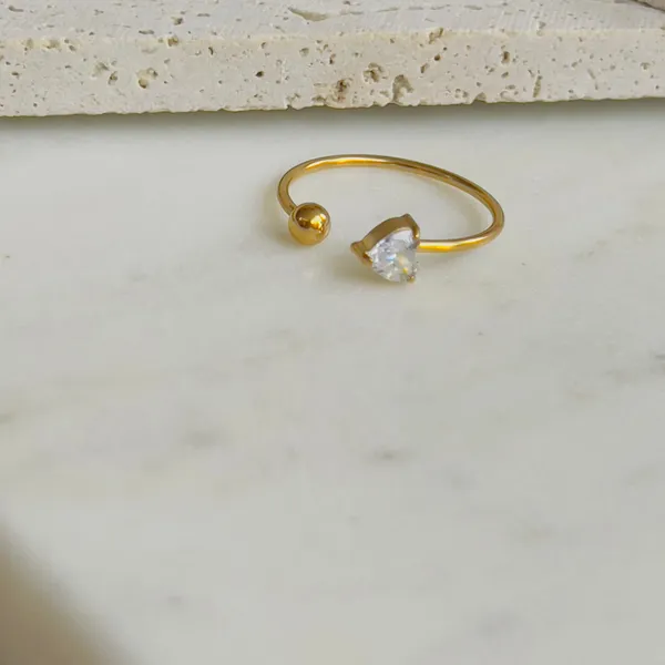 White_Crystal_Heart_With_Ball_Adjustable_Ring_Default_Title