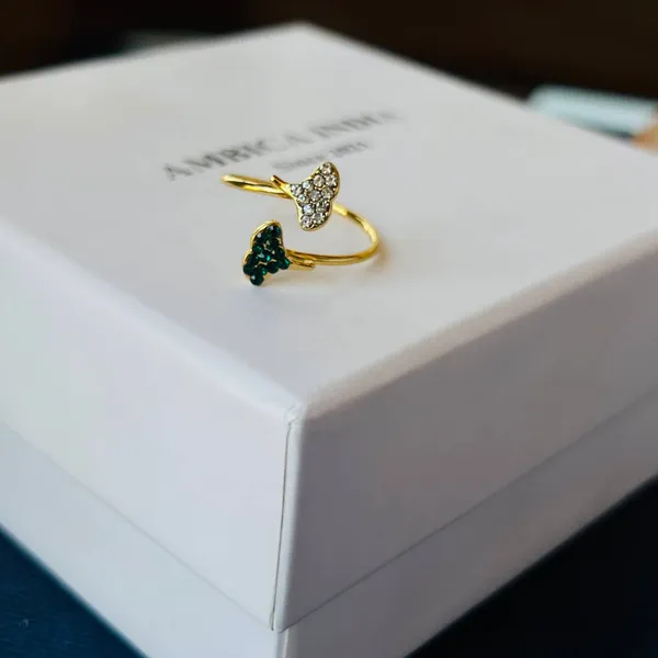 Green_Amp_White_Crystal_Adjustable_Ring_Default_Title