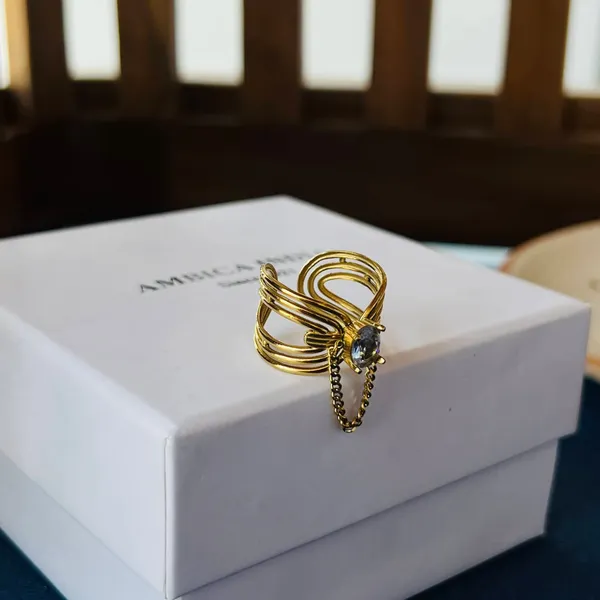 White_Crystal_Adjustable_Ring_Default_Title