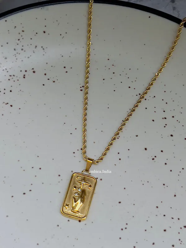 Rectangle_Shape_Luxury_Necklace_18k_Gold_Plated_Default_Title