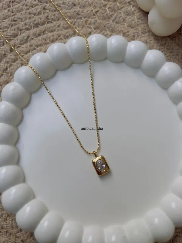 Square_Crystal_18k_Gold_Plated_Necklace_Default_Title
