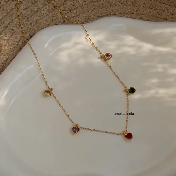 Multicolour_Crystal_Heart_Necklace_Default_Title