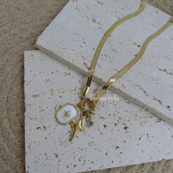Snake_Chain_With_Sun_Amp_S_Charm_Necklace_Default_Title