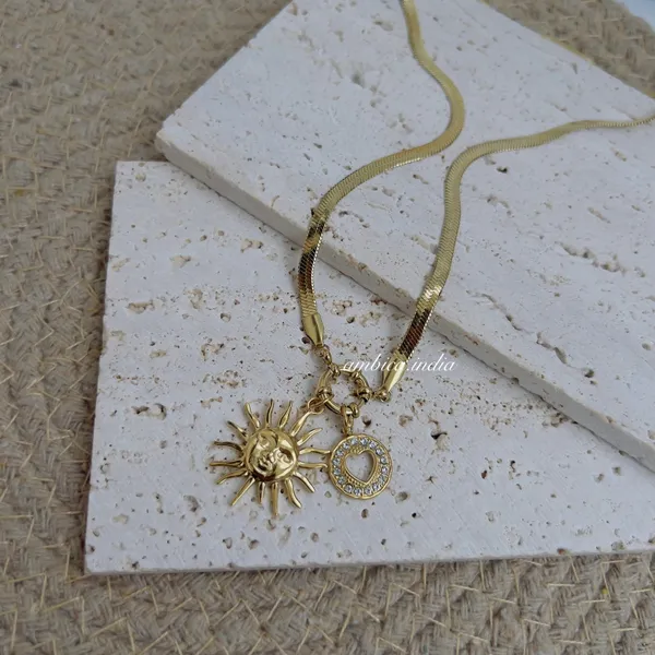 Snake_Chain_With_Sun_Heart_Charm_Necklace_Default_Title