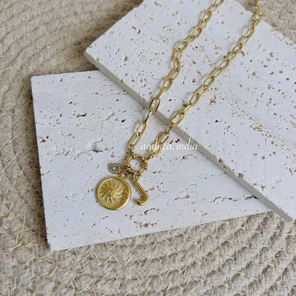 Link_Chain_With_Initial_Charms_Necklace_Default_Title