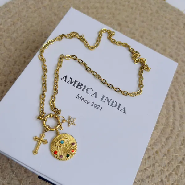 Cross_And_Star_Big_Evileye_Charm_Necklace_Default_Title