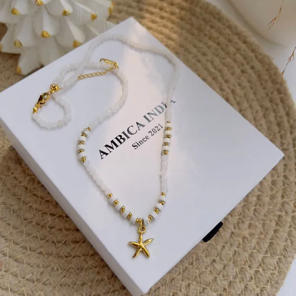 White_Stone_With_Star_Necklace_Default_Title