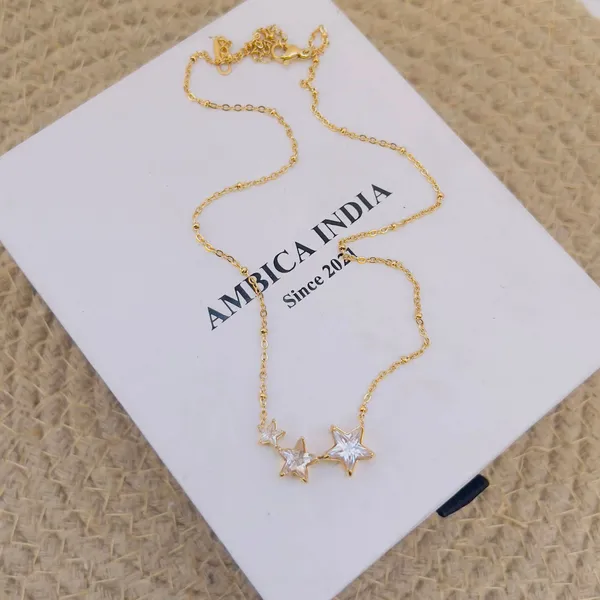 White_Crystal_Stars_Necklace_Default_Title