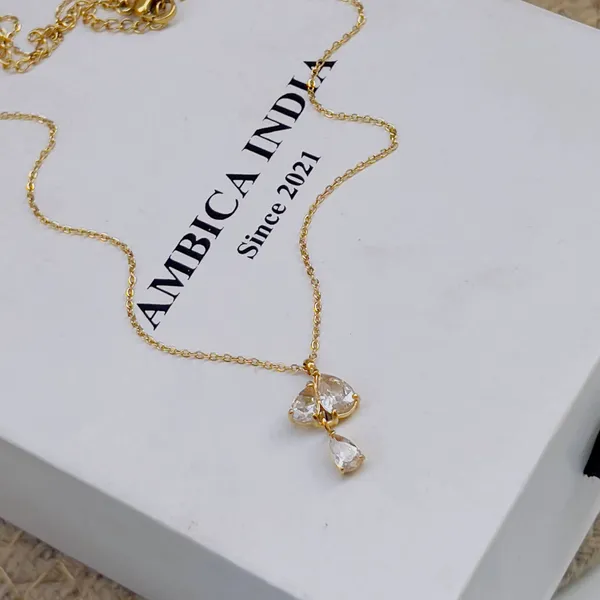 White_Crystal_Drop_Necklace_Default_Title