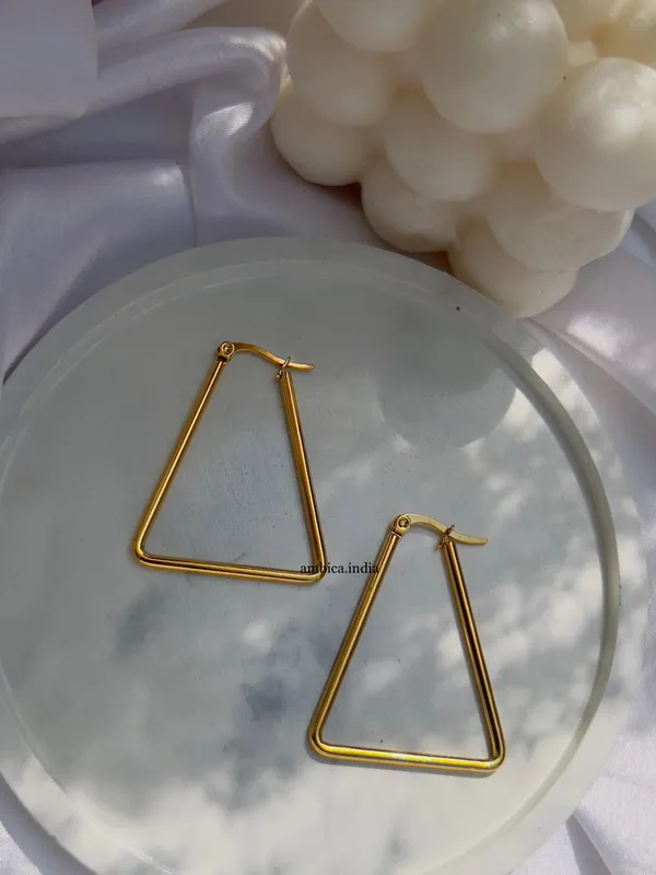 Triangle_Plain_Hoops_18k_Gold_Plated_Default_Title