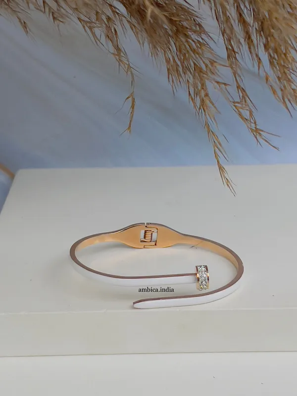 White_Nail_Bracelet_Default_Title