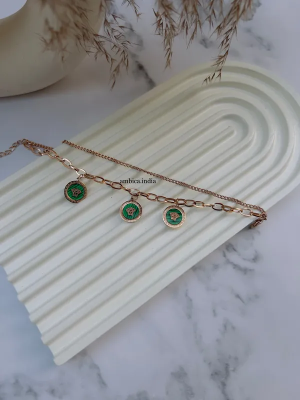 Verece_Green_Link_Bracelet_Default_Title