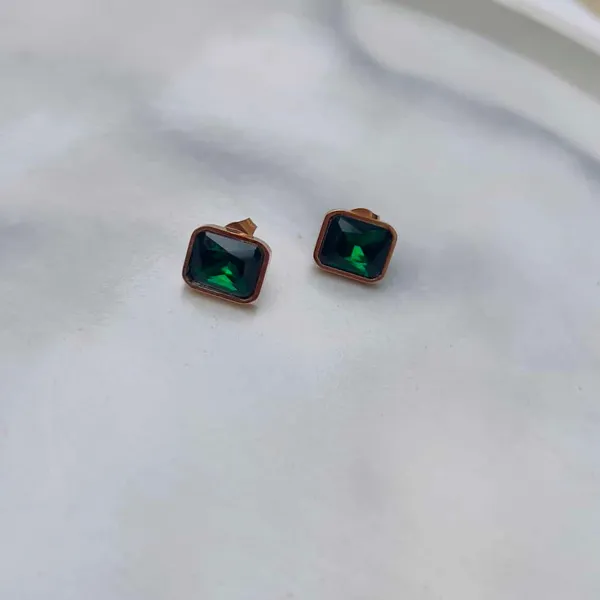 Emerald_Studs_Rose_Gold_Default_Title