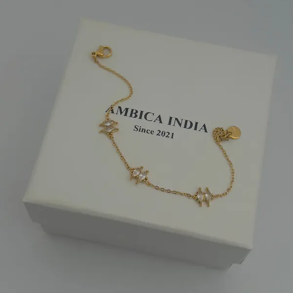 White_Crystal_Bracelet_Default_Title