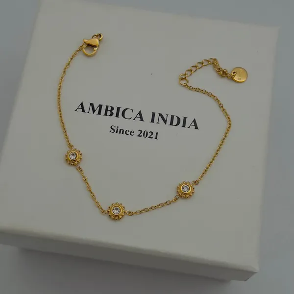 White_Crystal_Bracelet_Default_Title