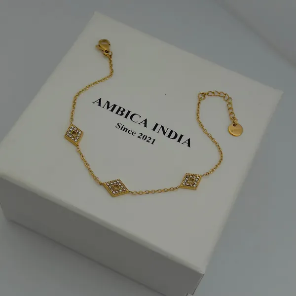 White_Crystal_Bracelet_Default_Title