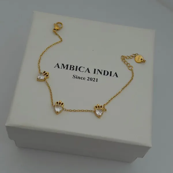 White_Crystal_Bracelet_Default_Title