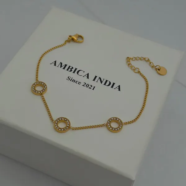 White_Crystal_Bracelet_Default_Title
