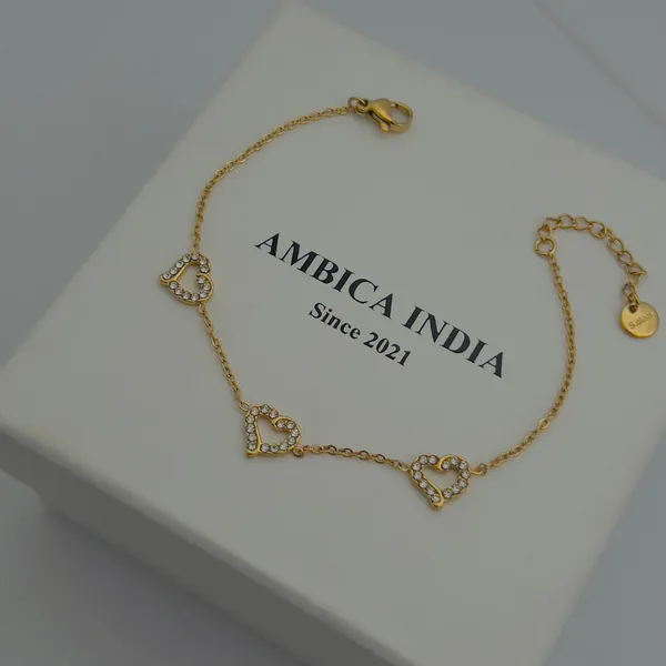 White_Crystal_Bracelet_Default_Title