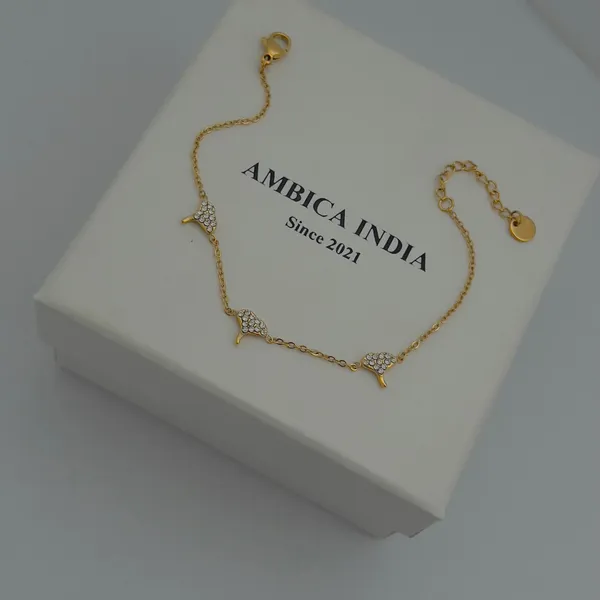 White_Crystal_Bracelet_Default_Title