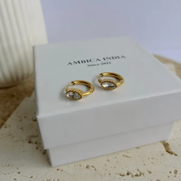 White_Crystal_Bezel_Huggie_Earrings_Default_Title